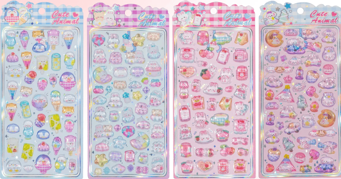 3D Jewel Phone Assortment Stickers