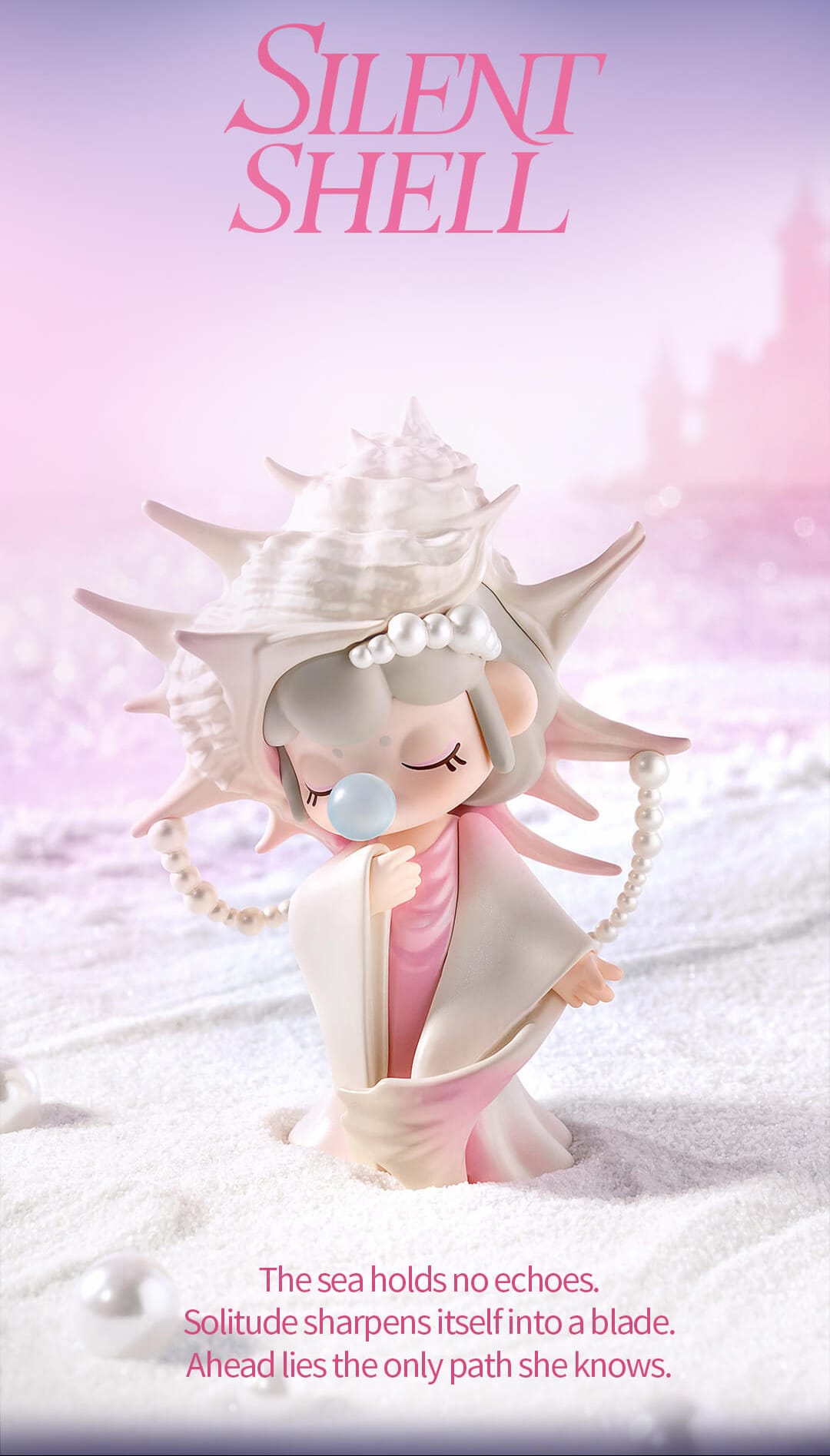Nanci wears a huge seashell on her head 