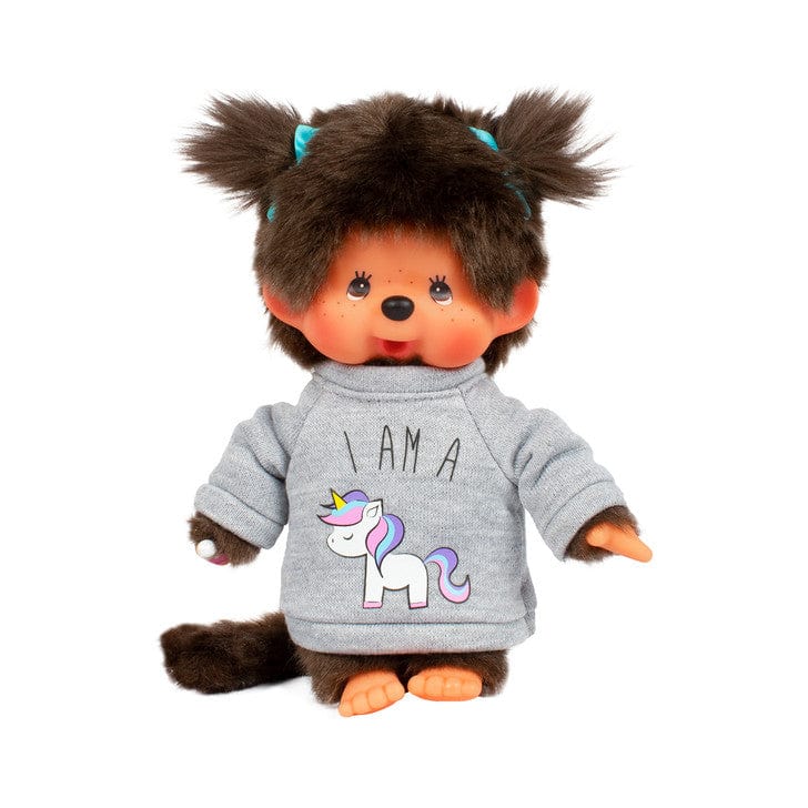 Unicorn Sweater Girl Monchhichi 8" Plush