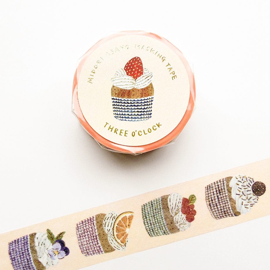Foiled Three O' Clock Washi Tape