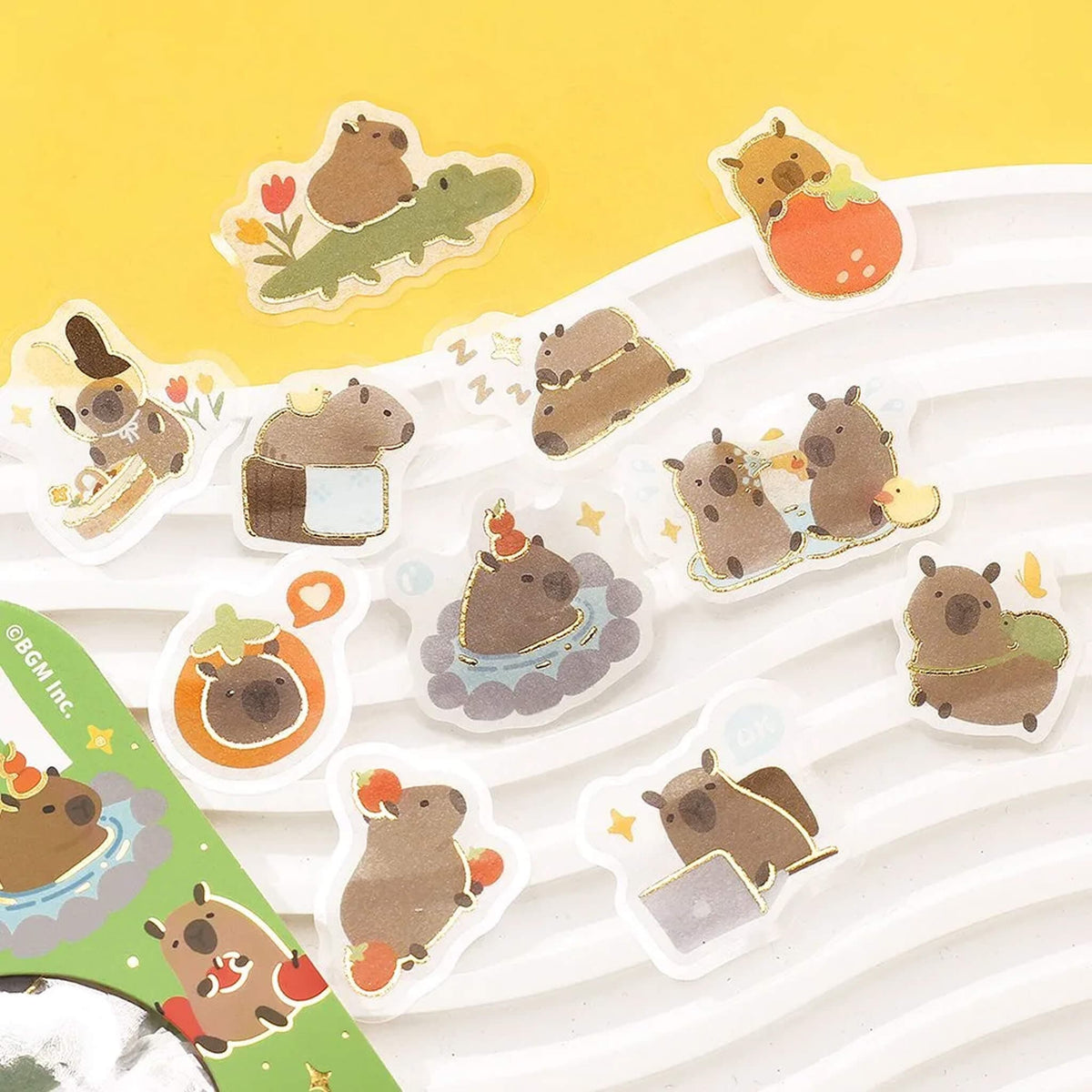 BGM Sticker Flakes-Ippai Capybara