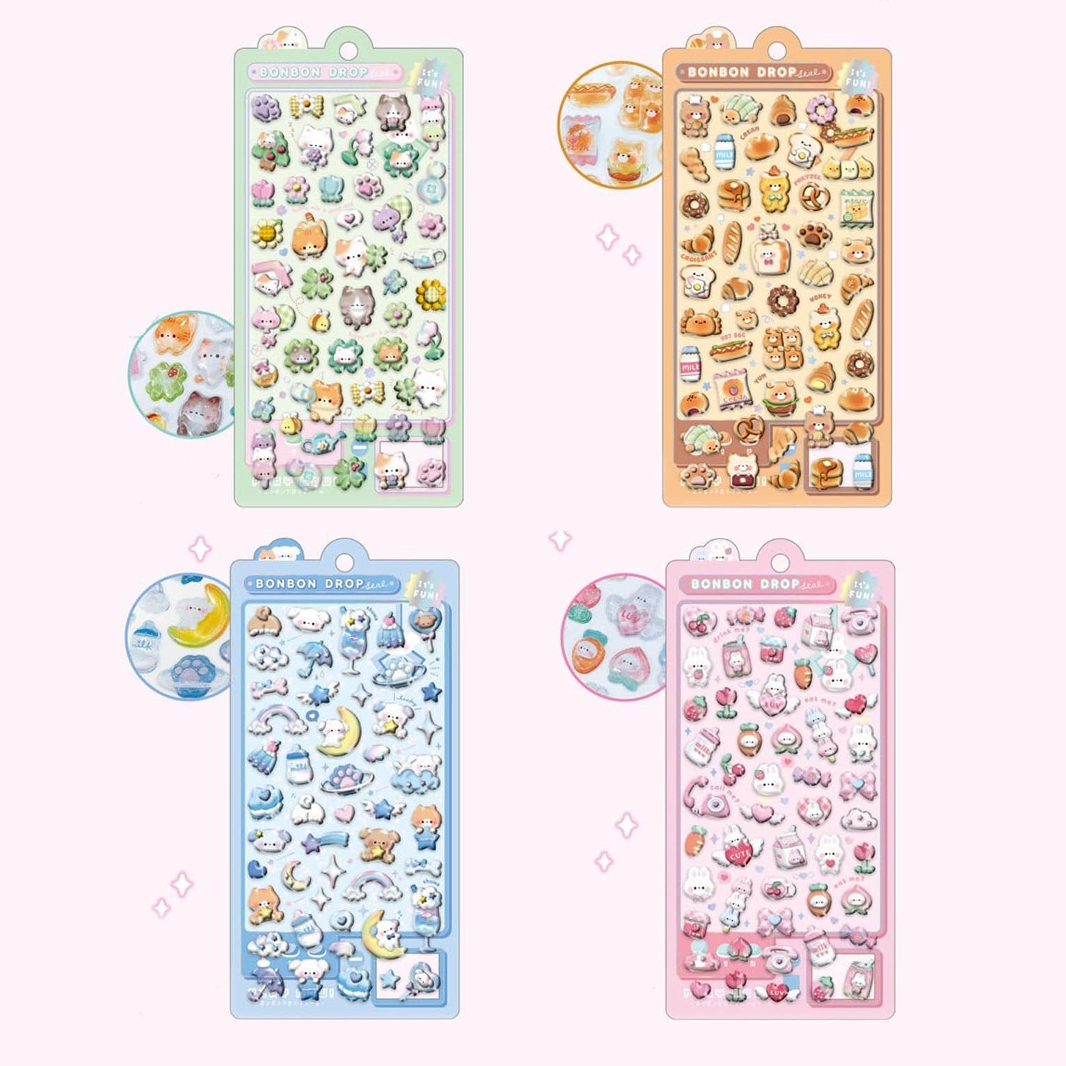 Woof Woof Bonbon Drop Q-Lia Stickers