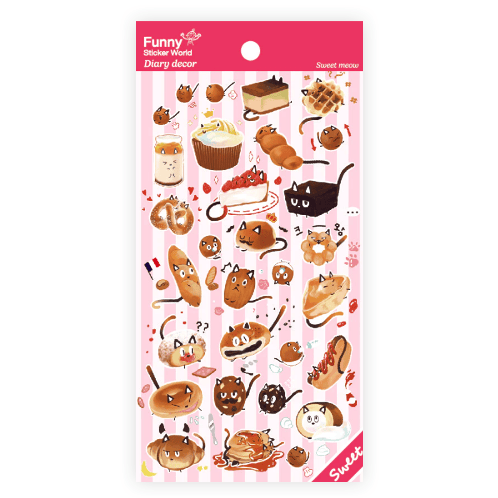 Sweet Meow Desserts Sticker