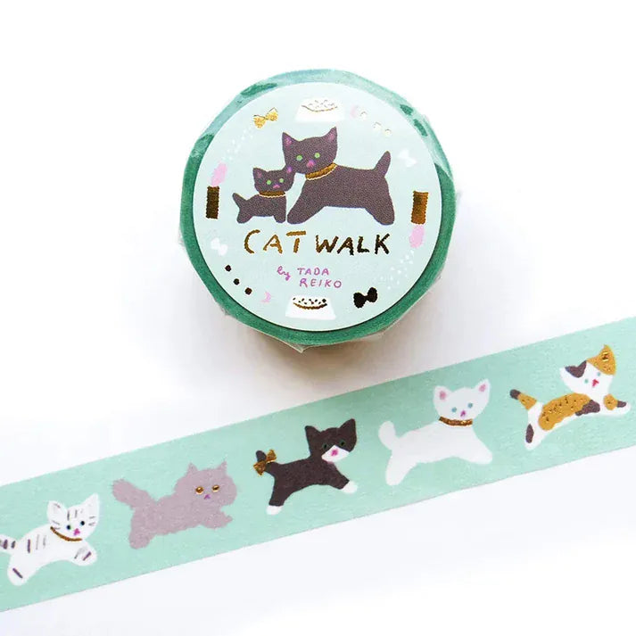 Foiled Cat Walk Washi Tape