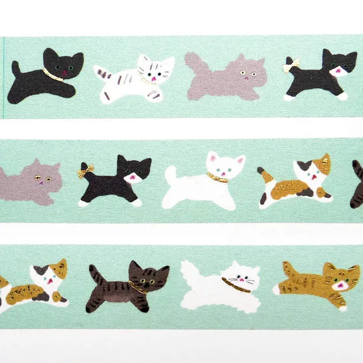 Foiled Cat Walk Washi Tape