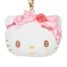 Hello Kitty Rose Card Holder Keychain