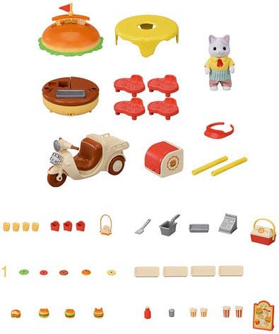 Calico Critters Hamburger Stand Playset