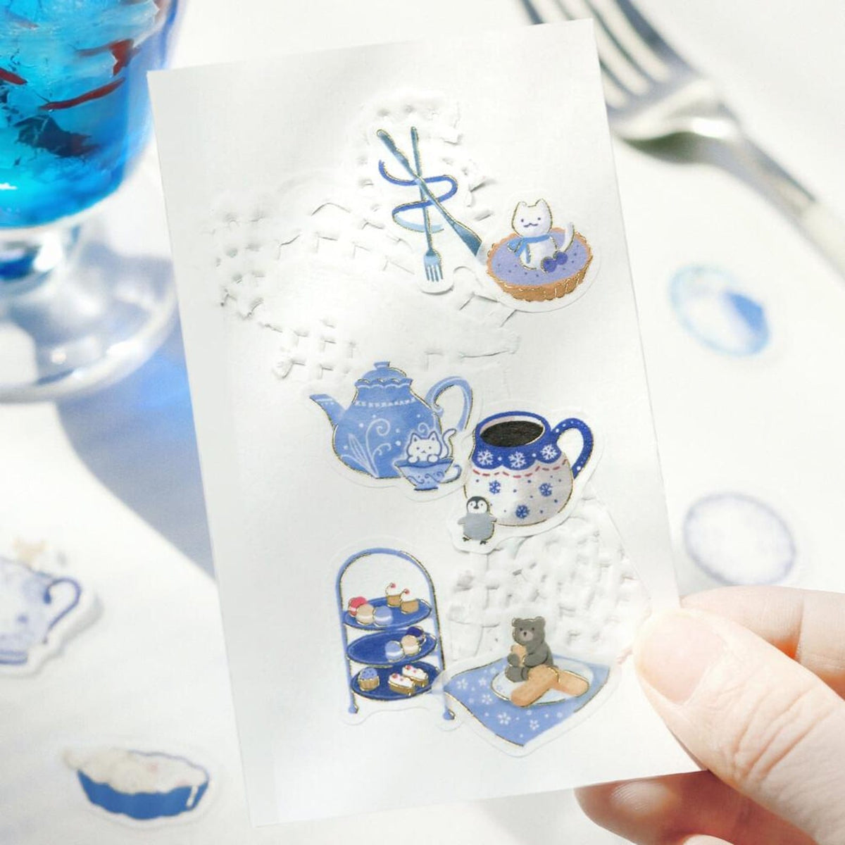 Afternoon Tea Blue Version BGM Stickers