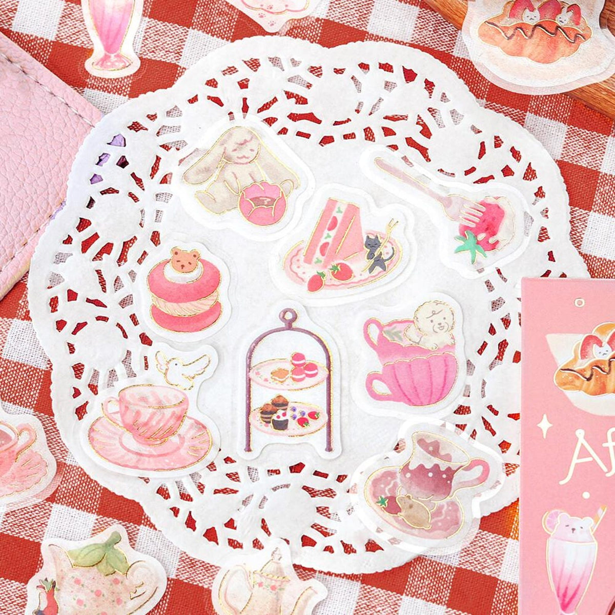 Afternoon Tea Pink Version BGM Stickers