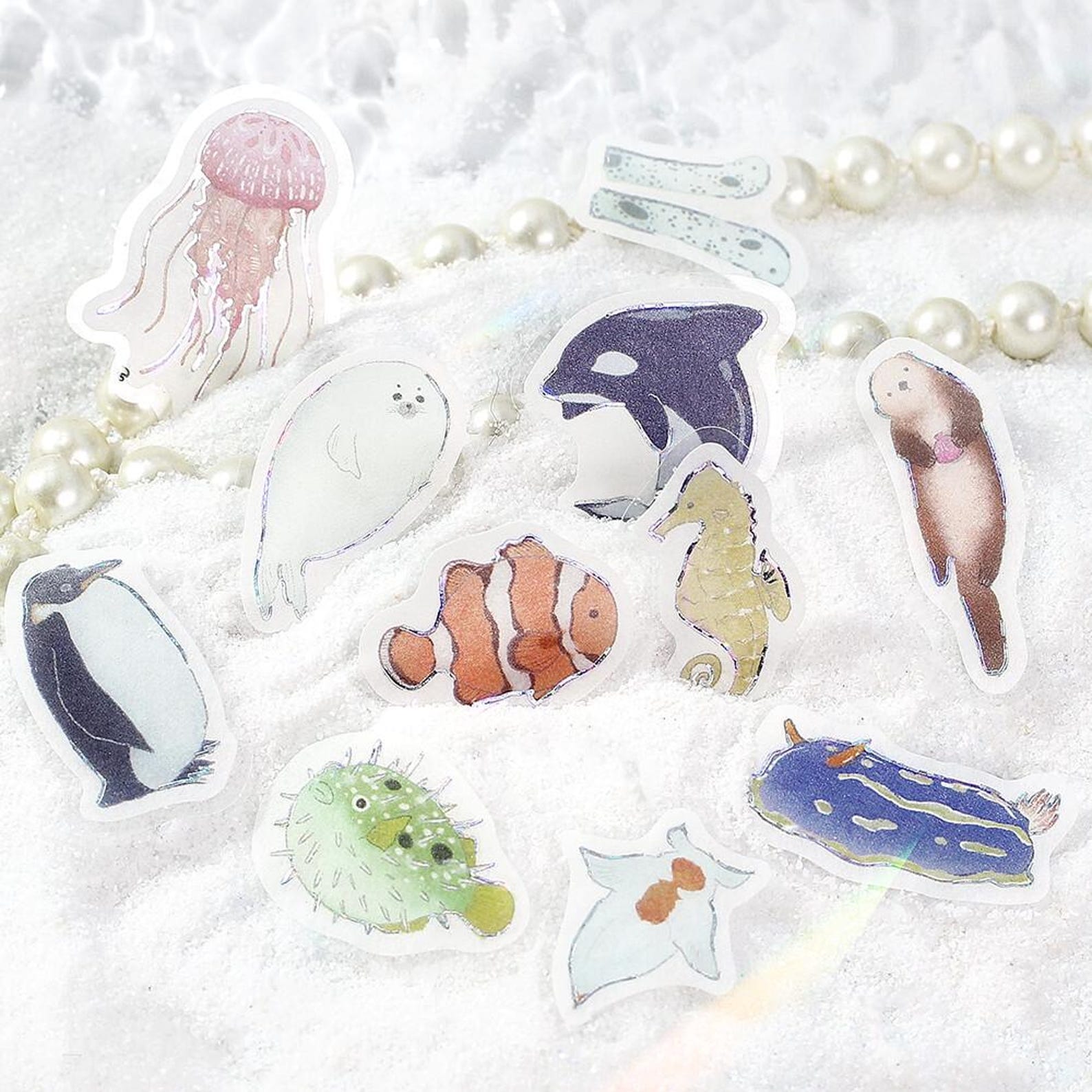 BGM Sticker Flakes-Ippai Marine Life