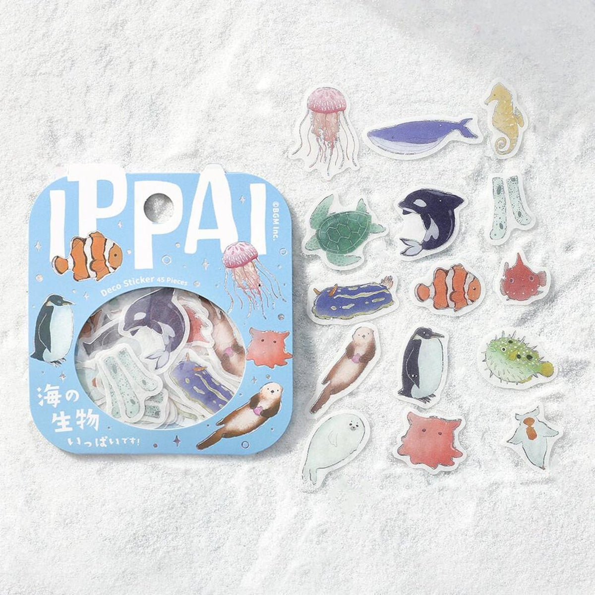 BGM Sticker Flakes-Ippai Marine Life