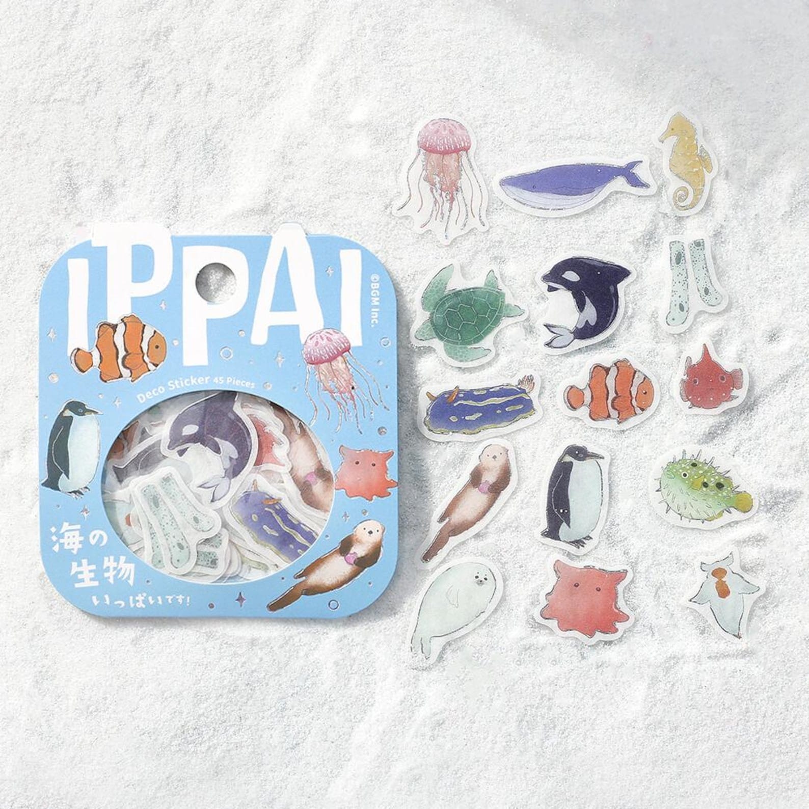 BGM Sticker Flakes-Ippai Marine Life