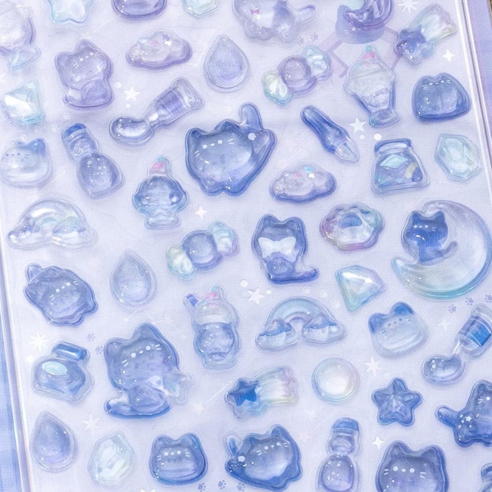 Night Cat Bonbon Drop Q-Lia Stickers