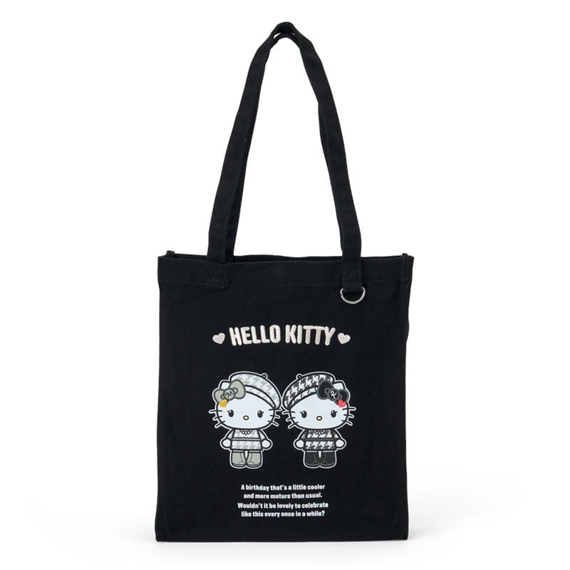 Hello Kitty Monochrome Totebag (Birthday Twins Series)