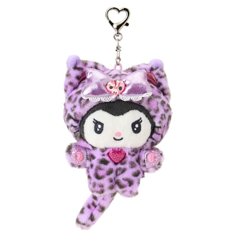 Kuromi Leopard Cat Series Plush Keychain