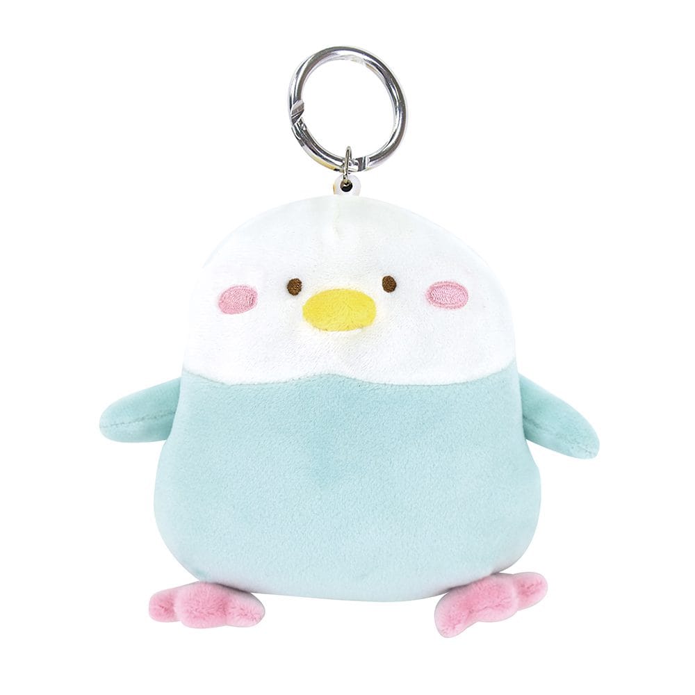 Blue Bird Hughug Mocchiri Reel Keychain with Pocket