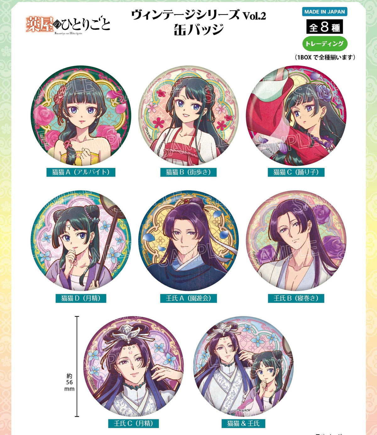 Apothecary Diaries Button Blind Box