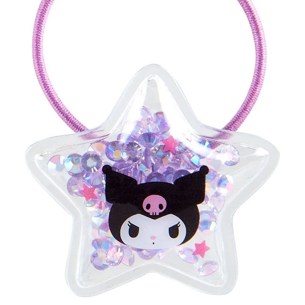 Kuromi Star Ponytail Holder with Rhinestones