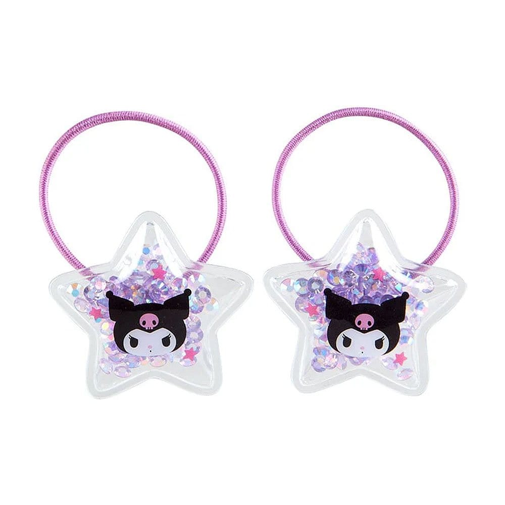 Kuromi Star Ponytail Holder with Rhinestones