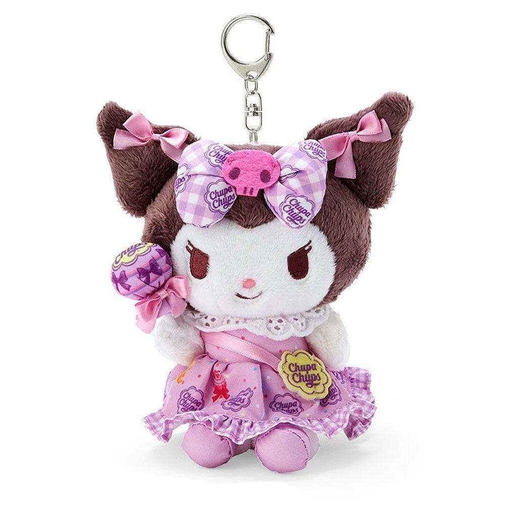 Kuromi x Chupa Chups Plush Keychain