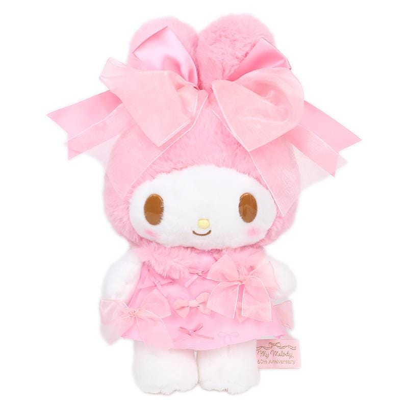 My Melody 50th Anniversary Birthday Ribbon Deluxe Collectors Plush
