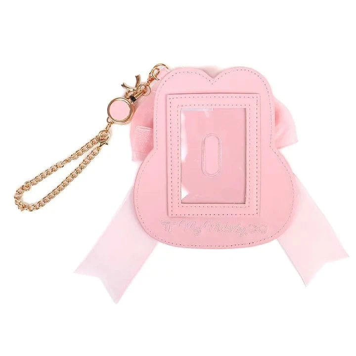 50th Anniversary Ribbon Series My Melody Card Case with Key Reel