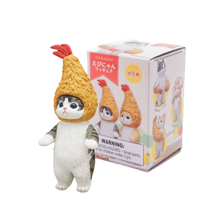 Caja ciega para gatos con camarones fritos Mofusand