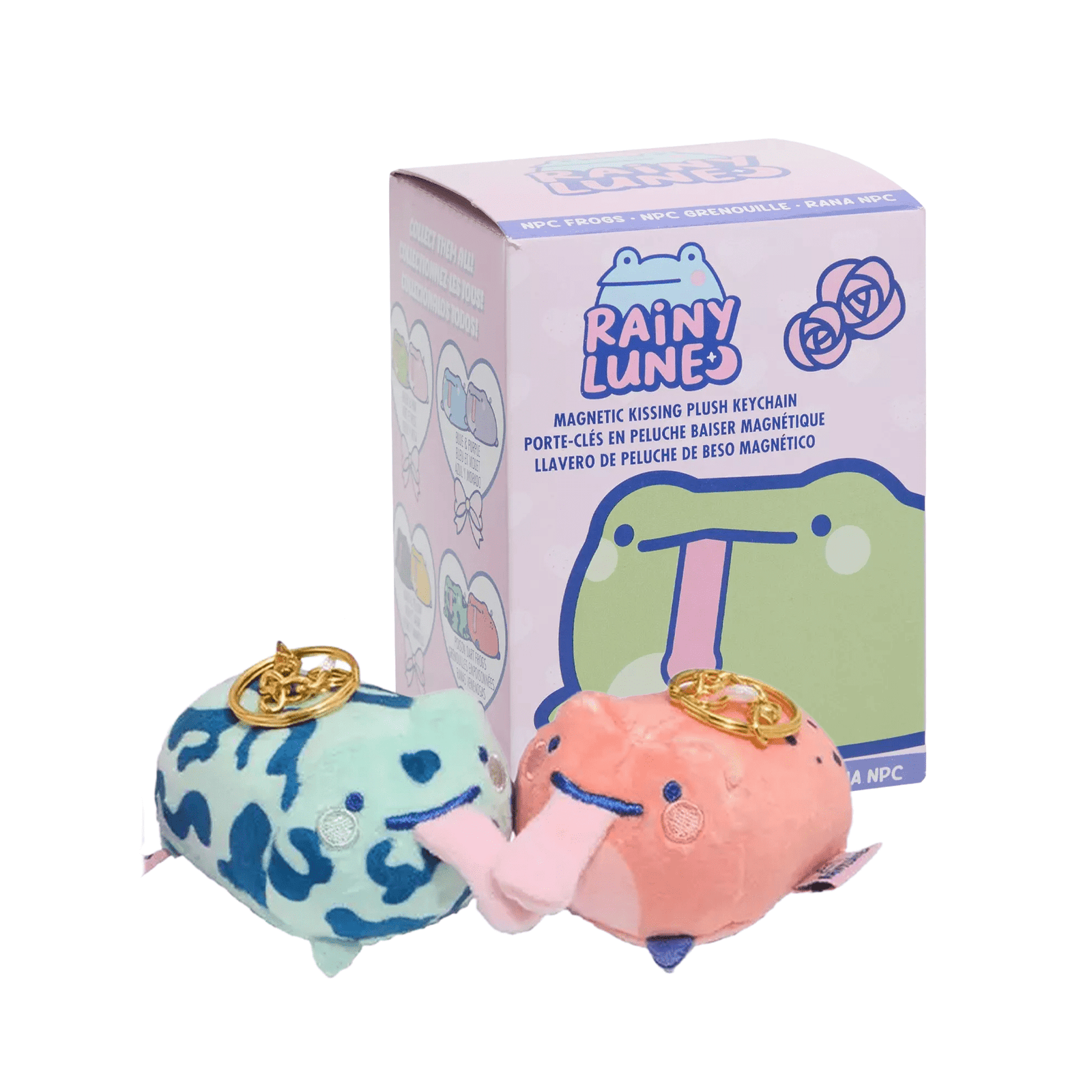 Rainylune Kissing Frogs Plush Keychain Set Blind Box