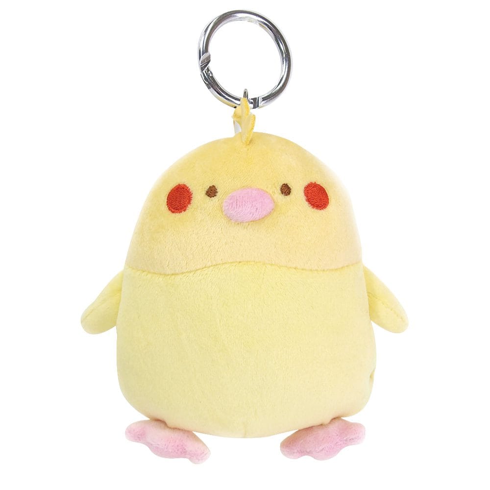 Yellow Bird Hughug Mocchiri Reel Keychain with Pocket