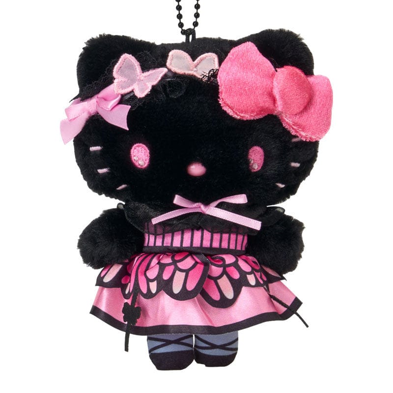 Hello Kitty Plush Keychain Black ver. (Dark Butterfly Series)