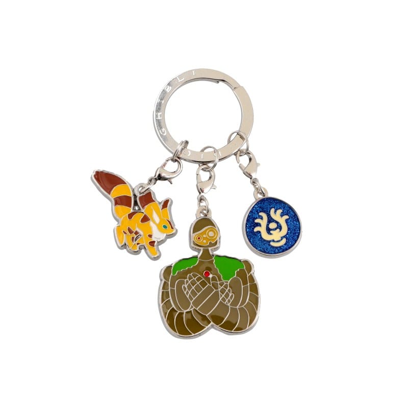 Castle in the Sky 3 Charm Keychain