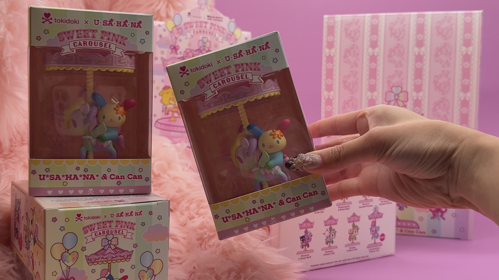 tokidoki x U*SA*HA*NA Sweet Pink Carousel Special Edition Figure
