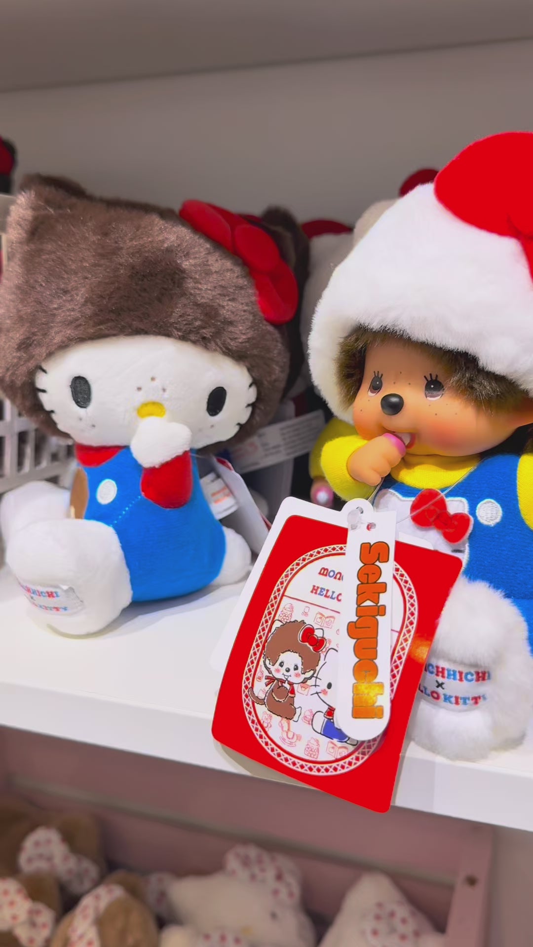 Hello Kitty x Monchhichi Hello Kitty in a Monchhichi Costume Plush Limited Edition Official Collab