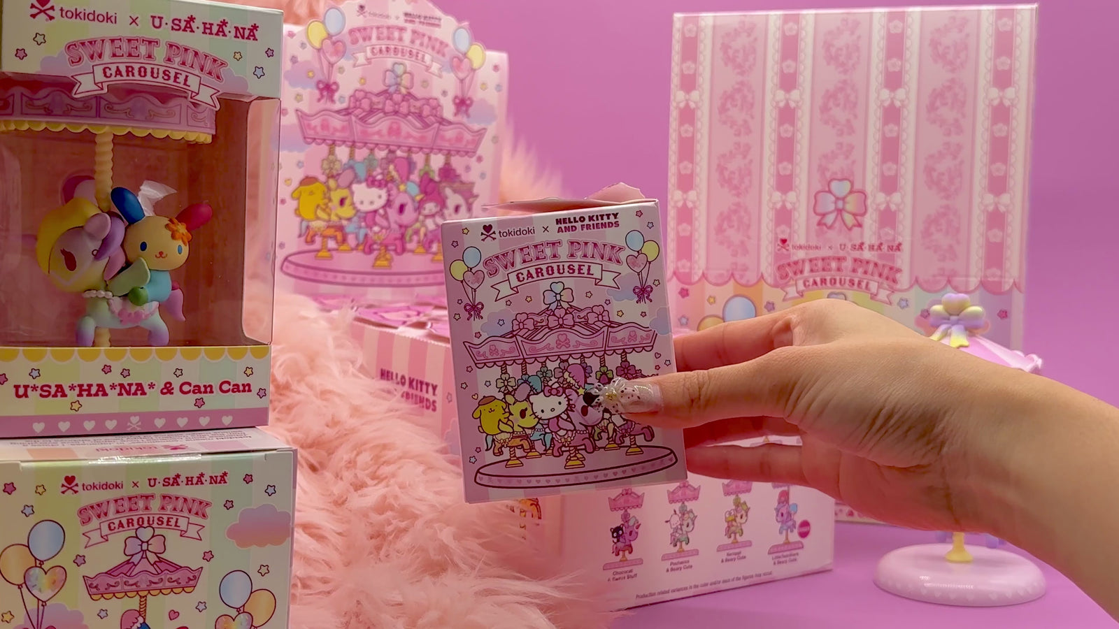 tokidoki x Hello Kitty & Friends Sweet Pink Carousel Series Blind Box
