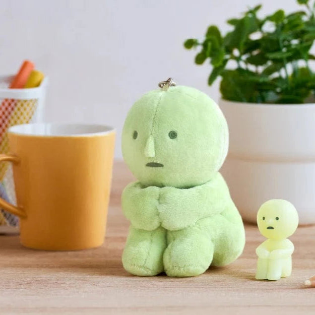 Smiski Plush Keychain Hanging On