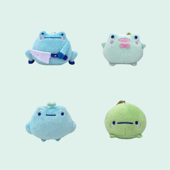 Rainylune Frogs Plush Keychain Blind Box