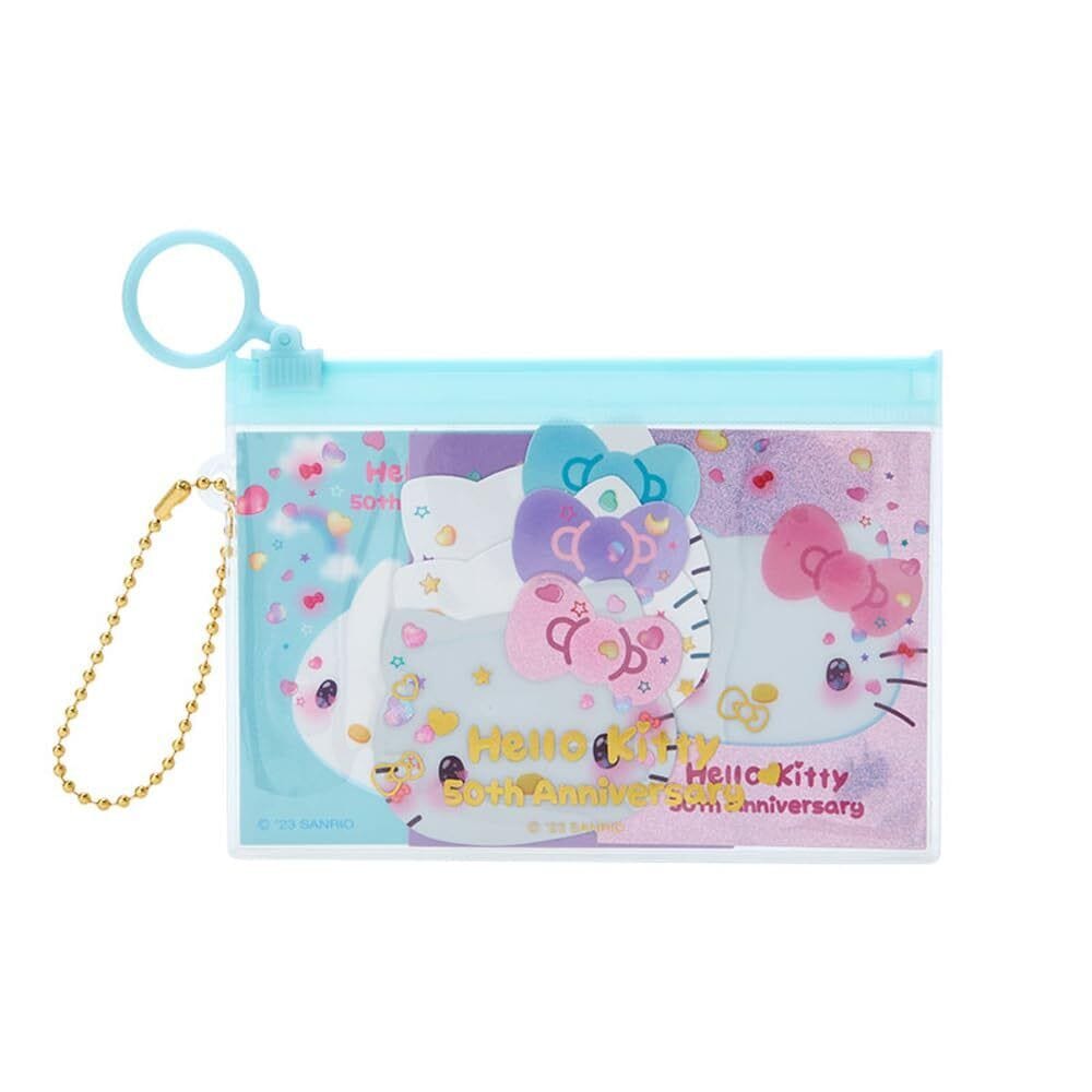 Hello Kitty 50th Anniversary "The Future In Our Eyes" Stickers and Reusable Pouch