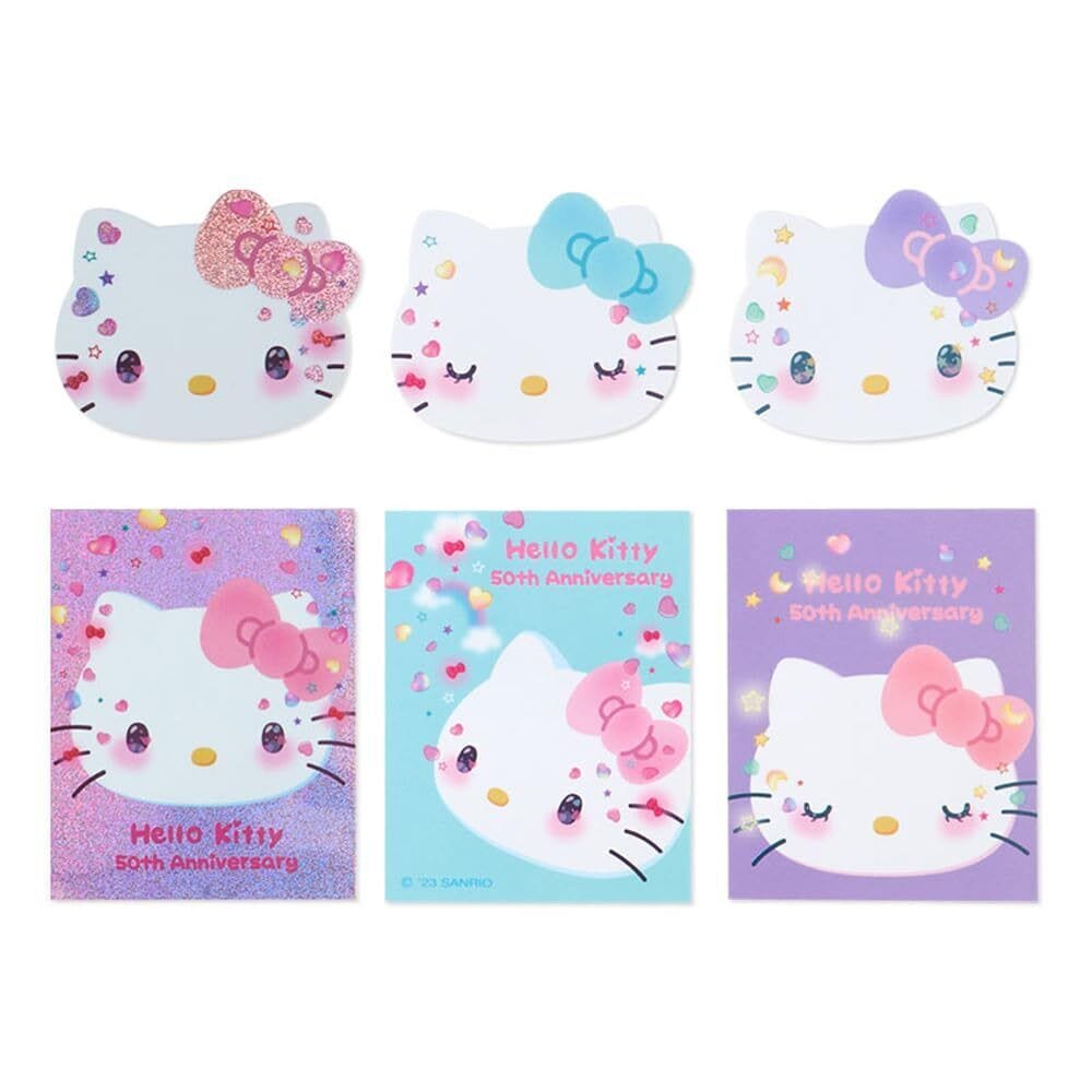 Hello Kitty 50th Anniversary "The Future In Our Eyes" Stickers and Reusable Pouch