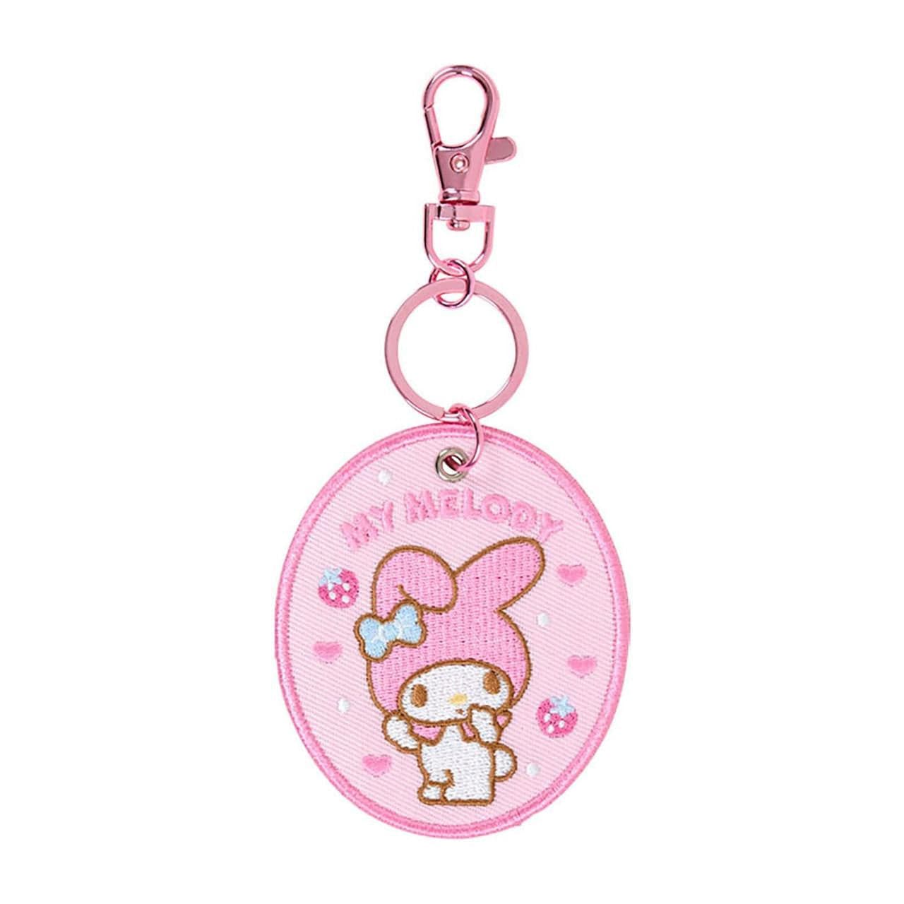 My Melody Embroidered Patch Keychain
