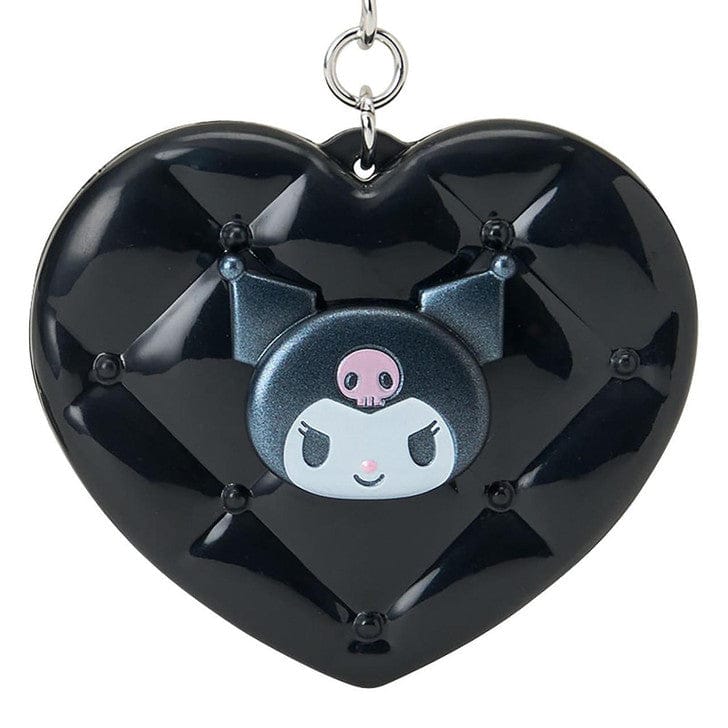 Kuromi Metallic Mirror Heart Keychain