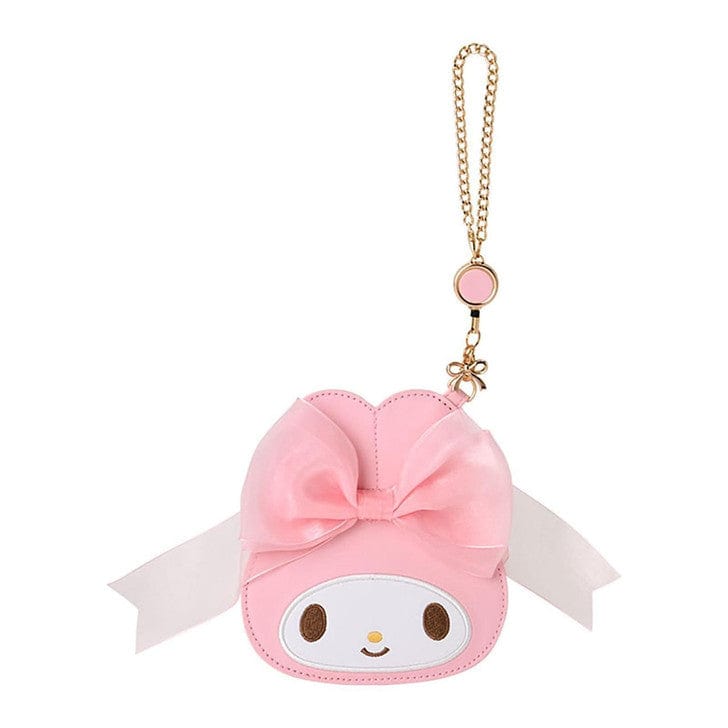 50th Anniversary Ribbon Series My Melody Card Case with Key Reel