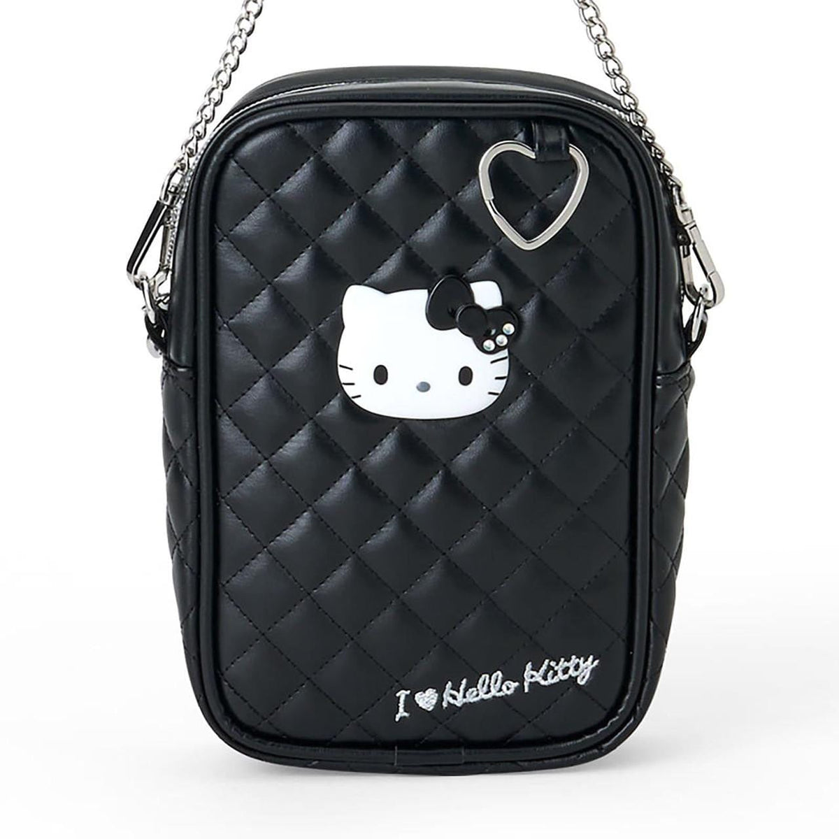 Hello Kitty Black Mini Quilted Shoulder Bag