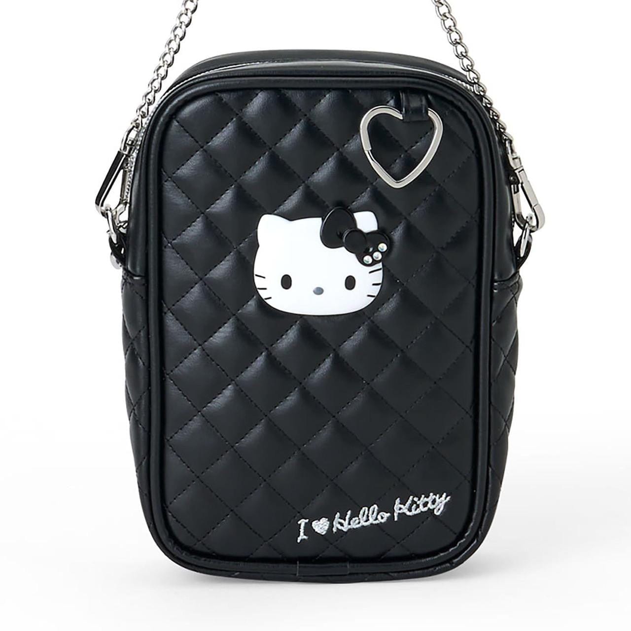 Hello Kitty Black Mini Quilted Shoulder Bag