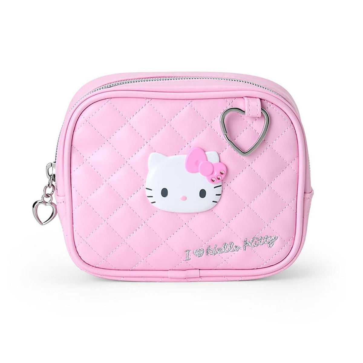 Hello Kitty Pink &quot;I love Hello Kitty&quot; Quilted Pouch