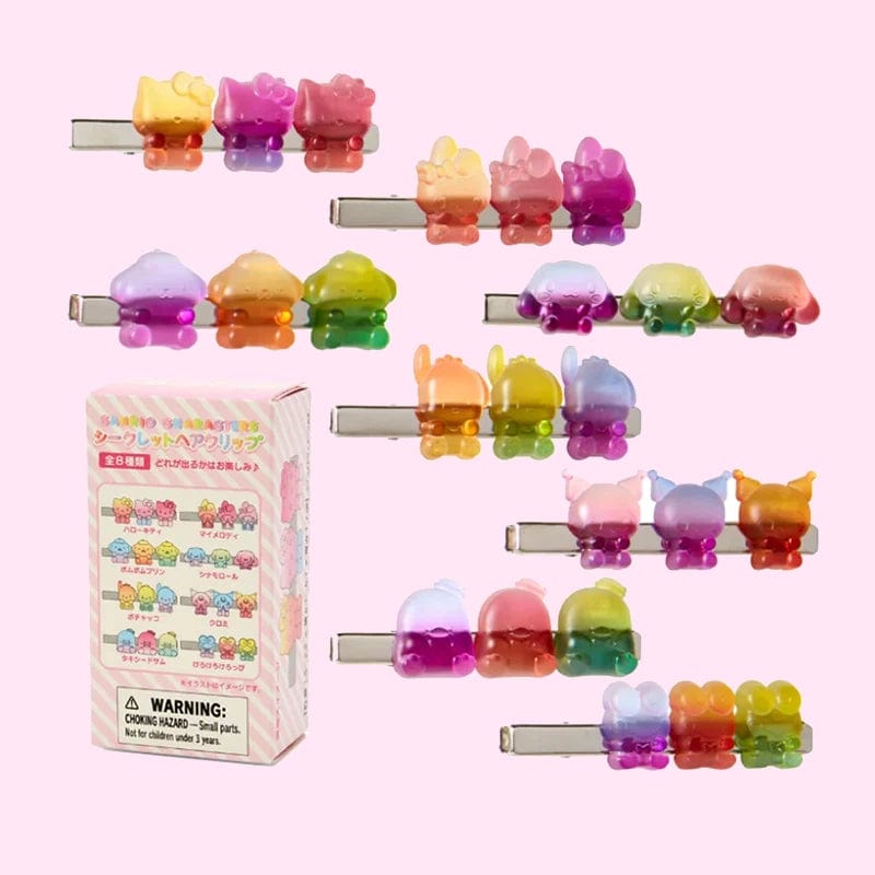 Sanrio Gummy Bear Collection Hair Clips Blind Box