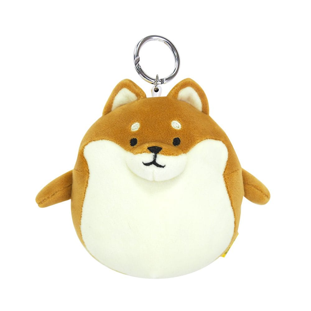 Shiba Inu Hughug Mocchiri Reel Keychain with Pocket