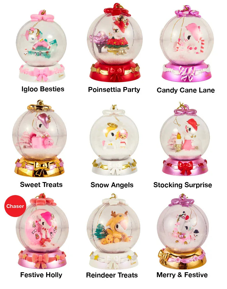 tokidoki Holiday Sparkle Snow Globe Ornaments Blind Box