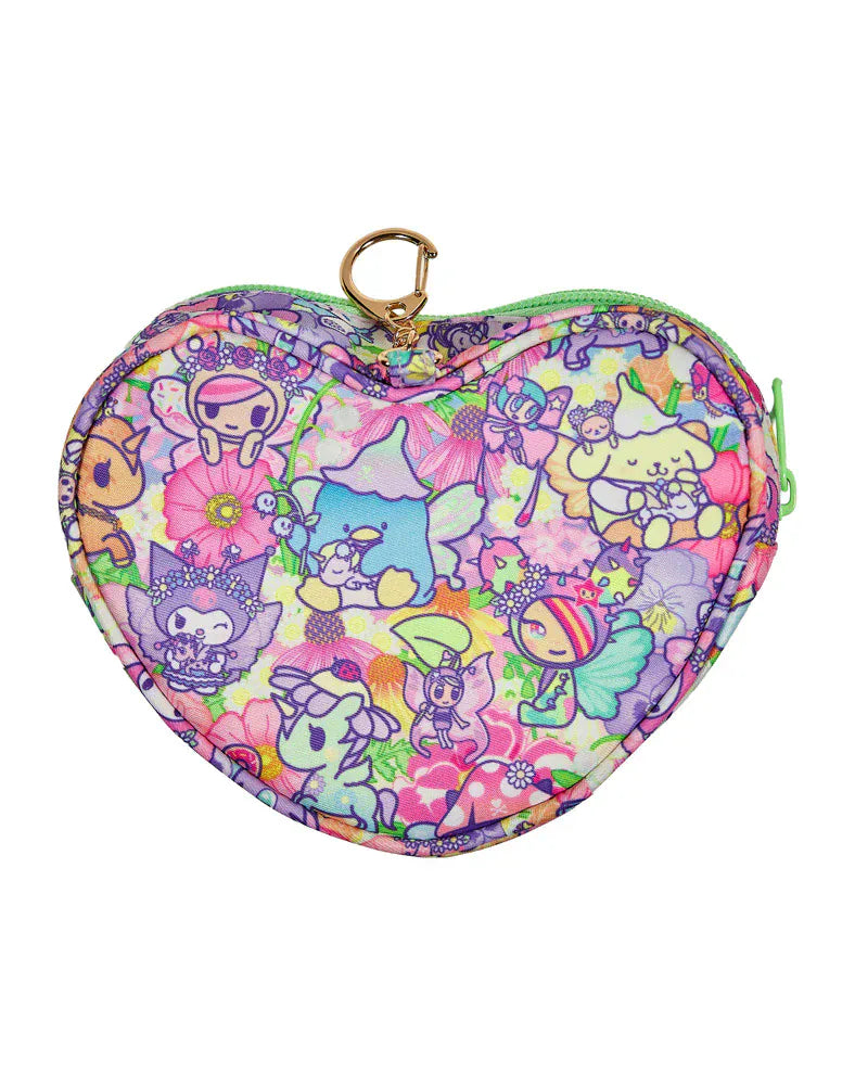 tokidoki x Hello Kitty Friends Butterfly Garden Clear Heart Coin Purse