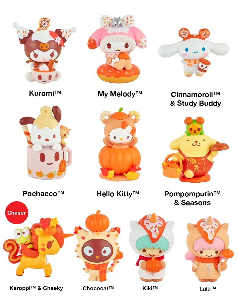 tokidoki x Hello Kitty and Friends Pumpkin Spice Mini Figure Blind Box