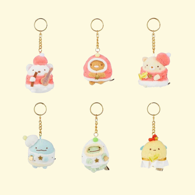 Sumikko Gurashi Christmas Musical Plush Keychain Blind Box